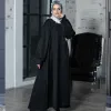 پیراهن عبایی سیلک طرح دار