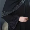 مانتوعبایی آستین پر