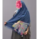 شال کچه دوزی شده مدل پرستو