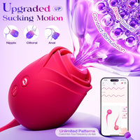 Rose-Inspired Rechargeable Vibrator for Women