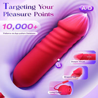 Rose-Inspired Rechargeable Vibrator for Women
