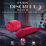 Rose-Inspired Rechargeable Vibrator for Women