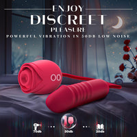 Rose-Inspired Rechargeable Vibrator for Women